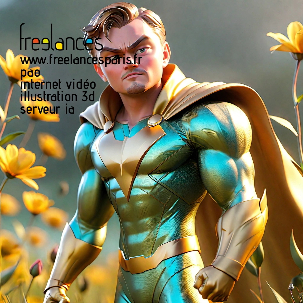 Pao mise en page internet vidéo illustration 3d serveur IA générative AI freelance paris studio de création magazines cayv1t50